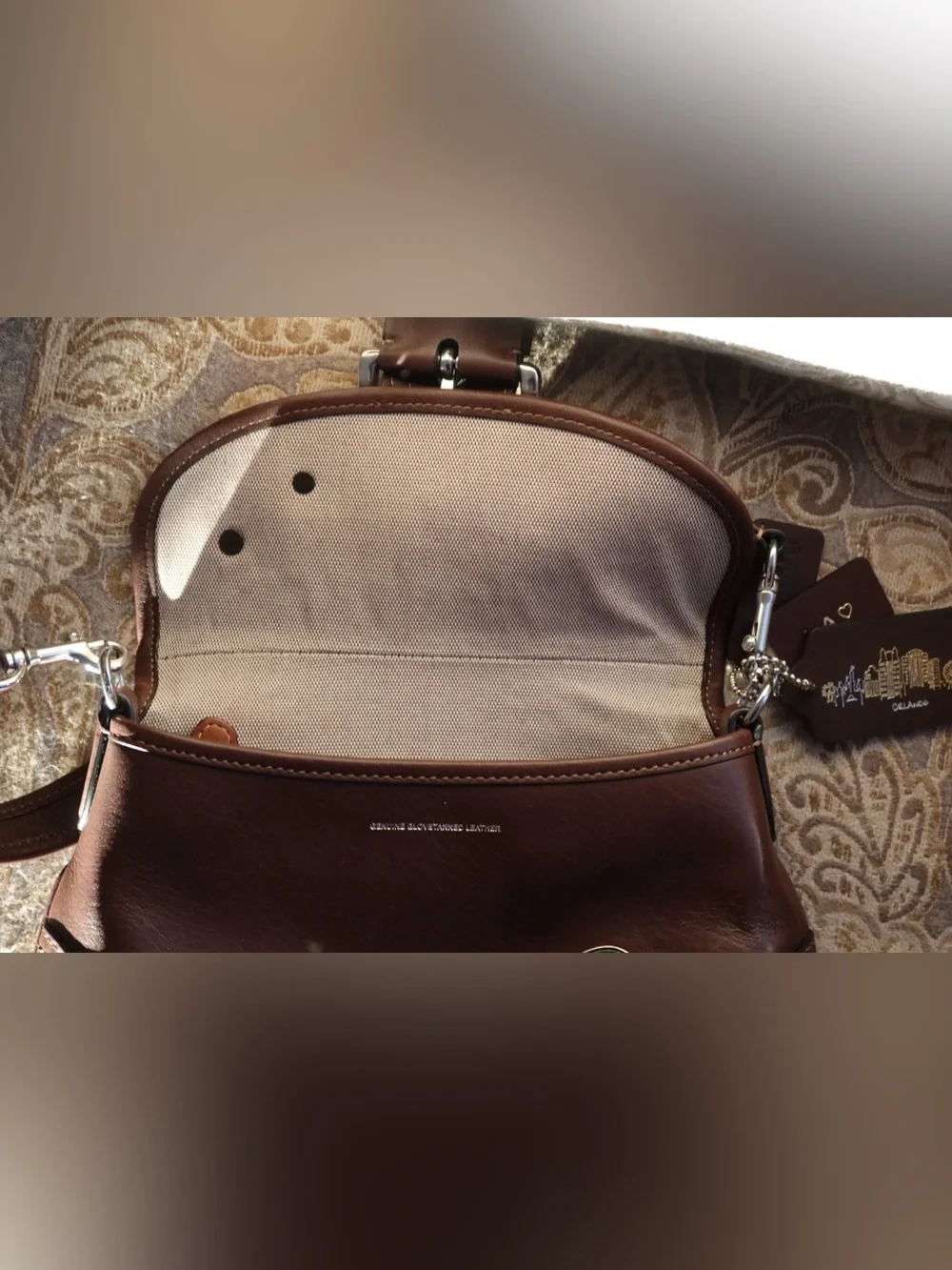 Coach Custom Maple Brown Soho Shoulder Bag with Orlando Tag